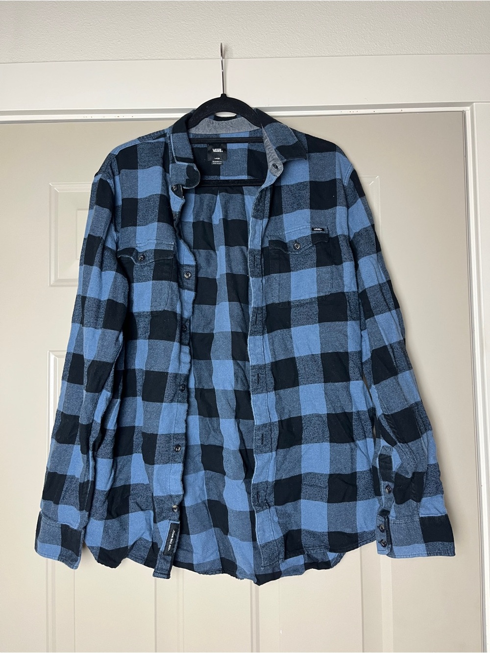 Men’s Vans Flannel Blue & Black